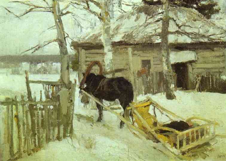 Oil painting: Winter. 1894