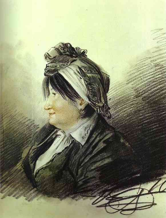 Oil painting:Portrait of A. M. Lanskaya. 1816