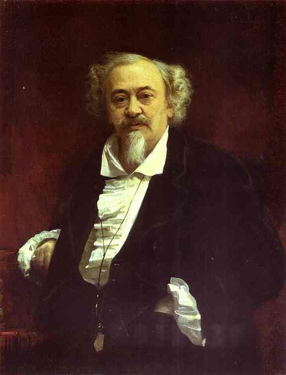 Oil painting:Portrait of the Actor Vasily Samoilov. 1881