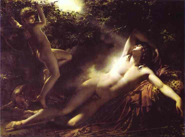 Oil painting:Endymion Asleep. 1793