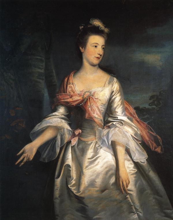 Oil painting:Lucy, Lady Strange. 1755