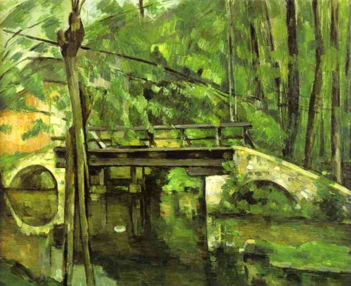 Oil painting:The Bridge of Maincy near Melun. c. 1879