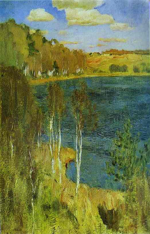 Oil painting:The Lake. 1898