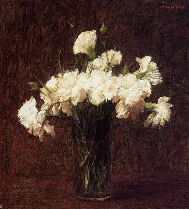 Oil painting for sale:White Carnations, 1904