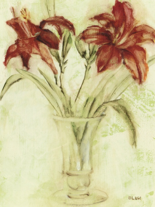 Vase of Day Lilies III