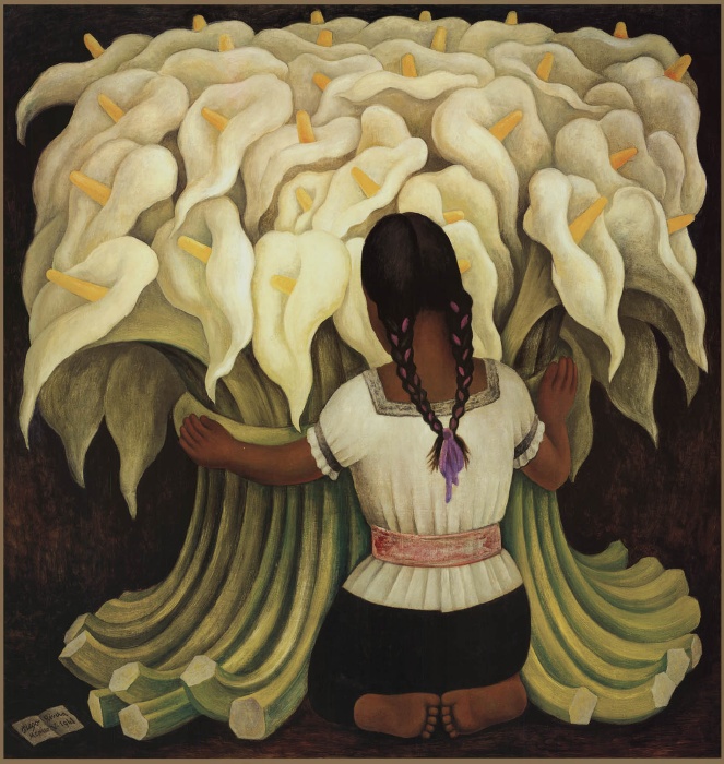 Girl with Lilies