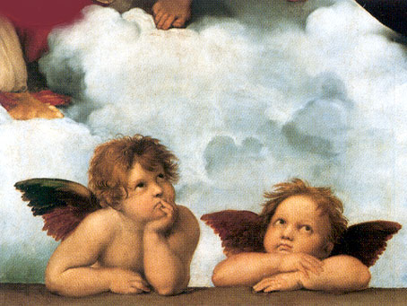 Sistine Madonna 2 angels