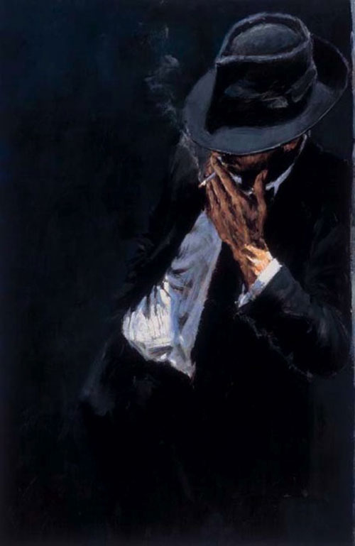 study for man in black suit