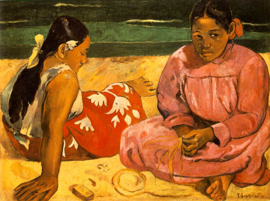 Tahitian Women On the Beach