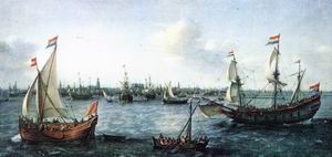 The Harbour in Amsterdam 1630