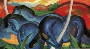 The Large Blue Horses, 1911