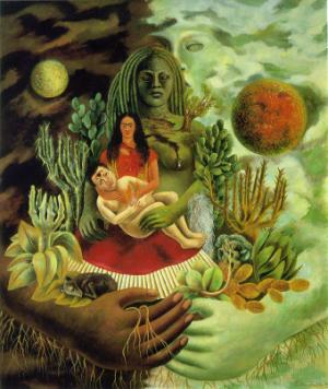 The Love Embrace of the Universe the Earth(Mexico) Myself,Diego and Senor Xolotl,1949