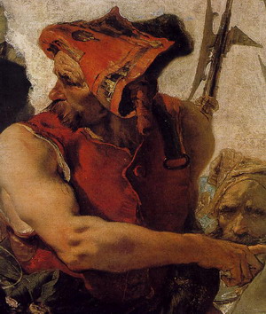 The Martyrdom of Saint Agatha (detail of executioner) c.1755