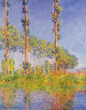 Three Poplar Trees Autumn Effect 1891