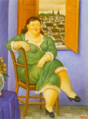 Woman in front of the window 1995