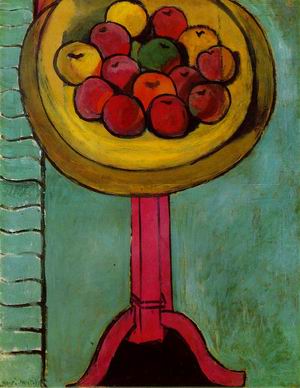 Bowl of Apples on a Table 1916