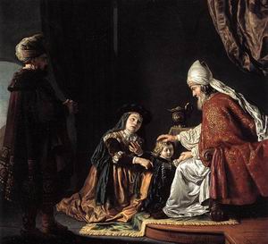 Hannah Giving Her Son Samuel to the Priest 1645