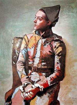 Harlequin (Portrait of the Painter Jacint Salvado)