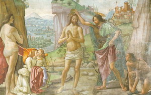 The Baptism of Christ(detail) 1485-90