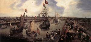 The Harbour of Middelburg 1625