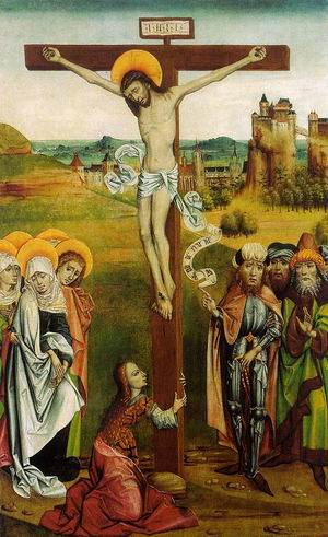 Crucifixion, from the St. Nicholas High Altar from Janosret, approx. 1480