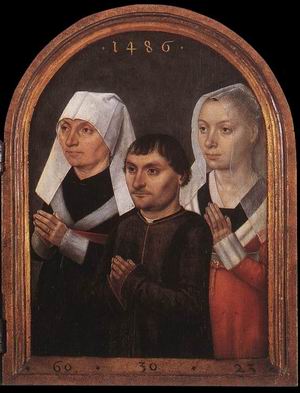 Diptych with the Virgin and Child and Three Donors (right) 1486