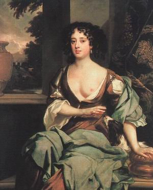 Portrait of Margaret Hughes 1670-75