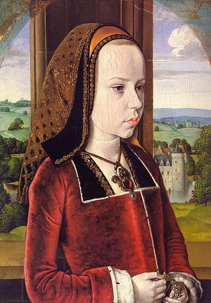 Portrait of Margaret of Austria 1490-91