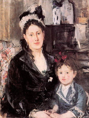 Portrait of Mme. Boursier and her Daughter 1874