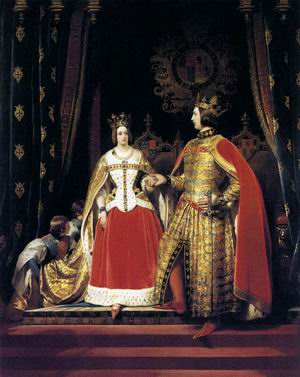 Queen Victoria and Prince Albert at the Bal Costume of 12 May 1842 1842