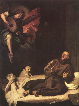 St Francis Comforted by an Angel c. 1620