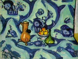 Still Life with Blue Tablecloth 1909