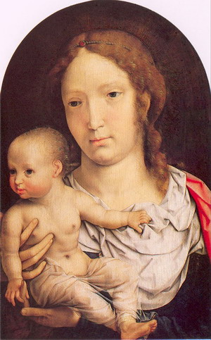 The Carondelet Diptych right wing, The Virgin and Child 1517