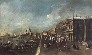 View of the Molo towards the Santa Maria della Salute 1775-80