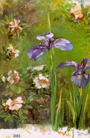 Wild Roses and Irises 1887