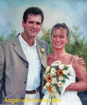 Commissioned Couple Portrait sample