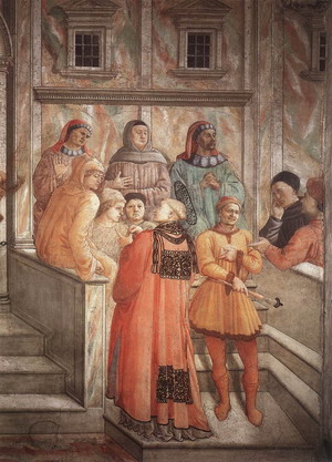 Disputation in the Synagogue (detail) 1452-65