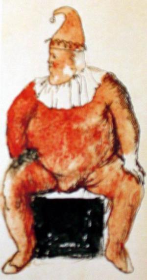 Fat Clown Seated