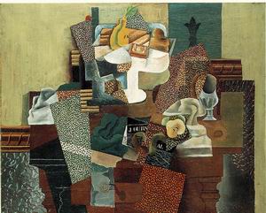 Still-life with Fruit-dish on a Table 1914-15