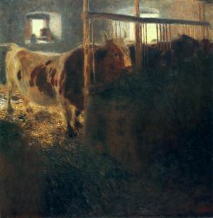 Cows in a Stall 1900-1