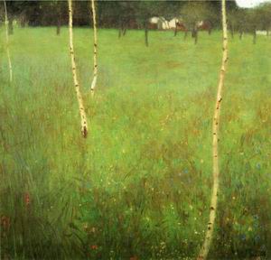 Farmhouses with Birch Trees 1900