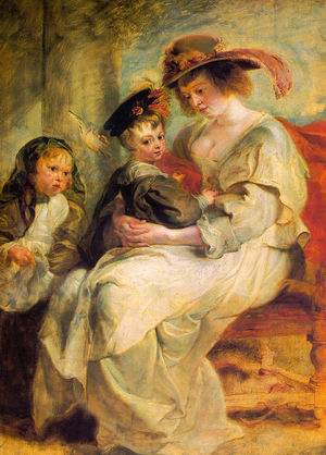 Helene Fourment and her Children ] Claire Jeanne and Francois, 1636-37