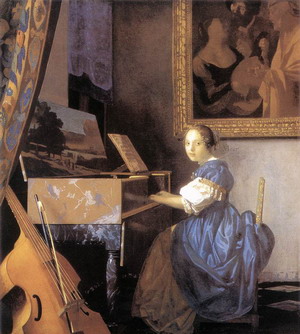 Lady Seated at a Virginal c. 1673