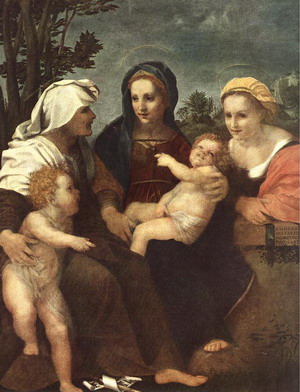 Madonna and Child with Sts Catherine, Elisabeth and John the Baptist 1519