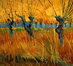 Pollard Willows With Setting Sun 1888