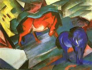 Red and Blue Horses (Rotes und Blaues Pferd), 1912