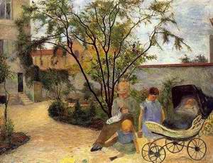 The Family In The Garden Rue Carcel