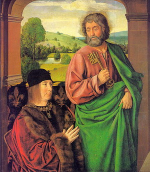 Pierre II- Duke of Bourbon, Presented by St. Peter, 1492-93