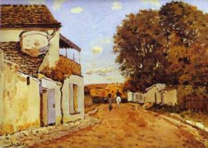 Street in Louveciennes (rue de la Princesse). 1874