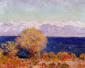 View of the Bay and Maritime Alps at Antibes 1888